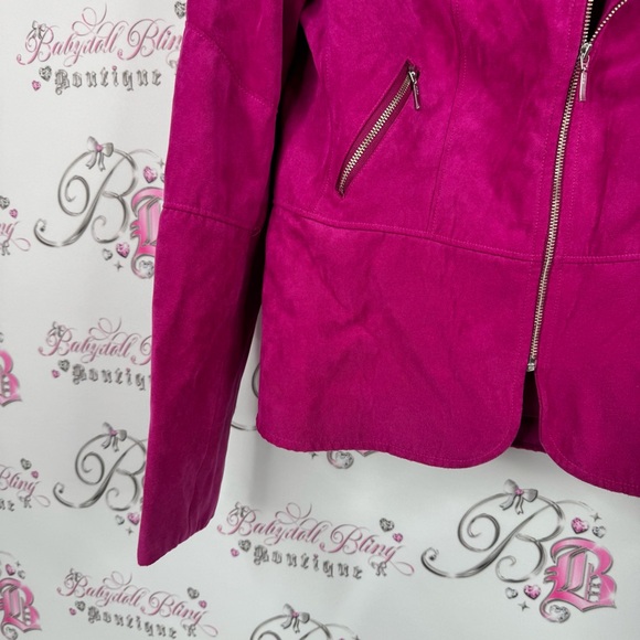 Conrad C collection jacket zip up pink soft Fuchsia Blazer Jacket - Picture 2 of 11